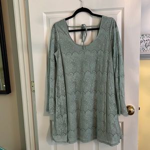 Altar’d State mint lace mini dress size large